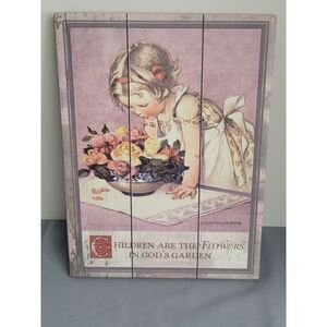 Children are the Flowers in God's Garden  9X12 Wall Decor #A17